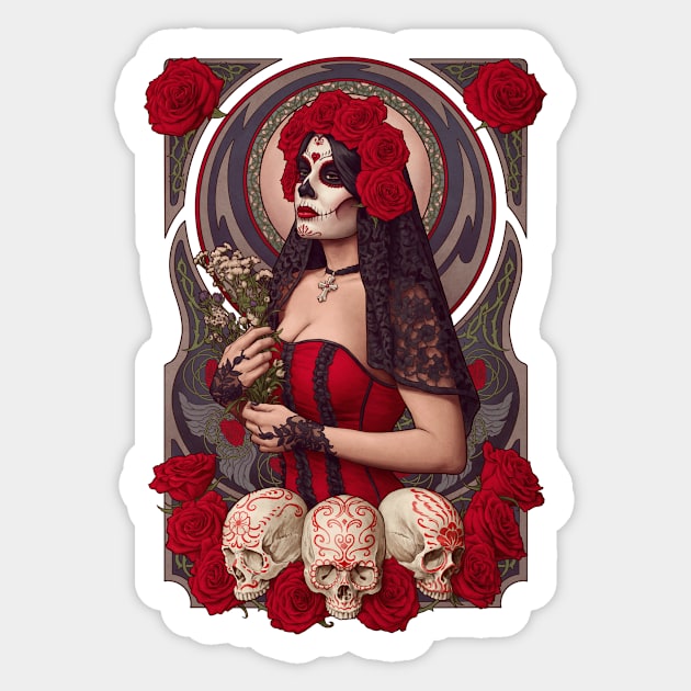 Le Jour des Morts Sticker by Moutchy